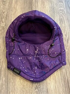 Redess Kids Purple Insulated Fleece-Lined Winter Hood